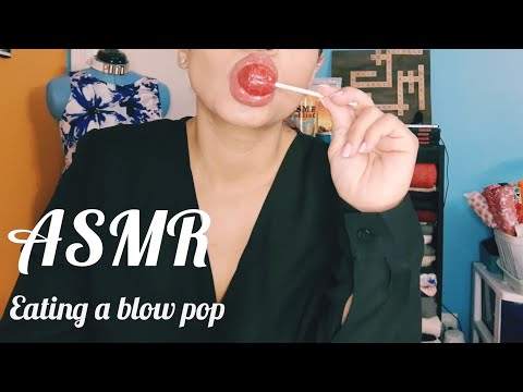 ASMR EATING A BLOW POP