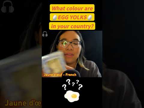 ASMR WHAT COLOUR ARE EGG YOLKS IN YOUR COUNTRY? (Soft spoken, Tapping) 💛❓ #question  #asmrlanguages