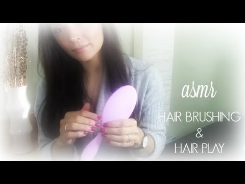ASMR~HAIR BRUSHING/HAIR PLAY~Whispering/Brushing/Hair Sounds~