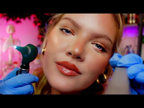 ASMR Next Level ENT Exam (Ear Cleaning, Otoscope Inspection, Ears, Nose, Throat Medical RP)
