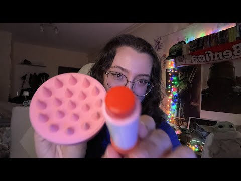 ASMR | Brushing your face with random items 😴