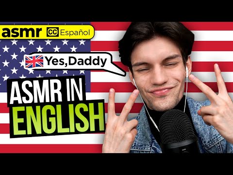 ASMR in ENGLISH mouth sounds, trigger words, visual (Sub Español)
