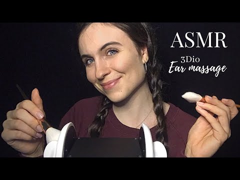 ASMR FRANCAIS 🌙 - Ear massage avec mon 3Dio (brushing, tapping, scratching, ...) 😴