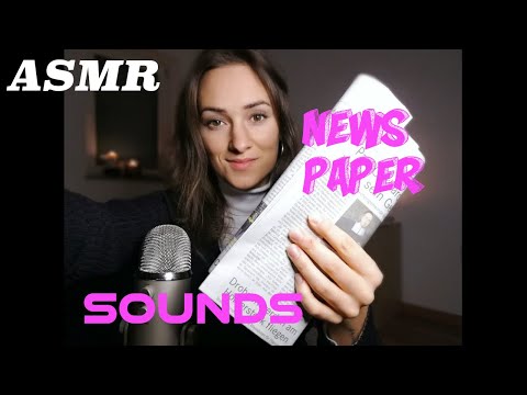 ASMR Wanna read with me? These NEWSPAPER Sounds make you relax