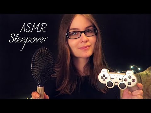 ASMR Sleepover Roleplay | Face Painting, Hair Brushing, Soft Spoken