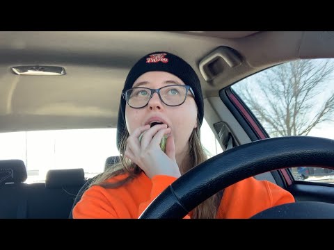 Eating + Driving Vlog ASMR | No Talking