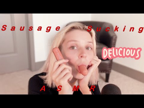 ASMR-Sausage Sucking