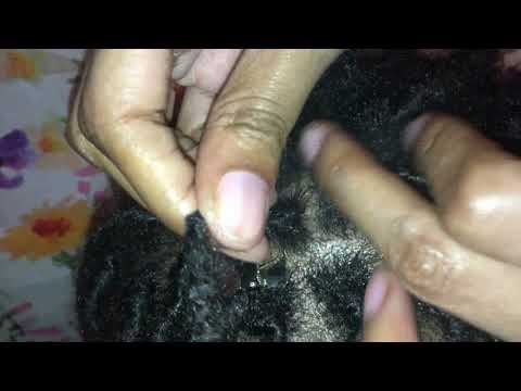 ASMR Hair play | Scalp oiling | Dread locks