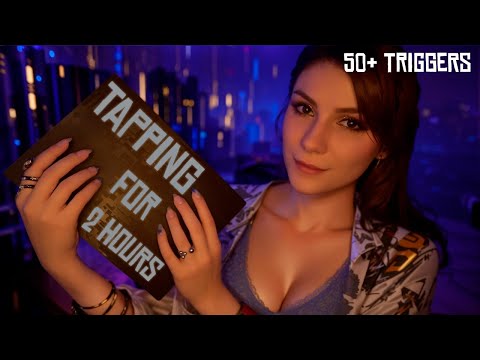 ASMR Tapping 2 Hours, 50+ Triggers 💎 No Talking, Compilation
