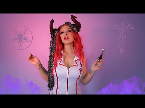 ASMR Demon Doctor Examines You | Chaotic Medical Exam | Nurse Roleplay | Devil Cosplay | Hell RP