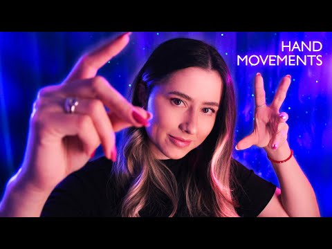 ASMR HAND MOVEMENTS and SNAPPING to calm you down ✨soft spoken, mouth sounds, plucking,...
