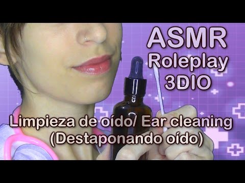 ASMR español Roleplay limpieza de oído / ear cleaning / ear to ear