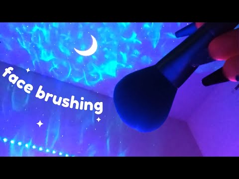 ASMR Face Brushing / Camera Brushing for Sleep and Relaxation - No Talking