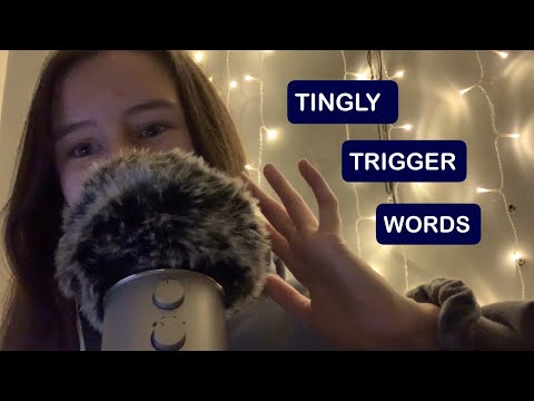 crispy ASMR trigger words (& hand movements)
