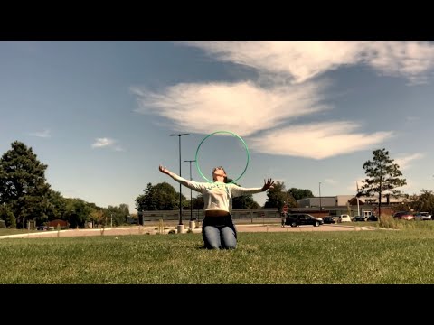 ASMR Hypnotizing Outdoor Hula Hooping with Hand Sounds & Tongue Clicking 💚