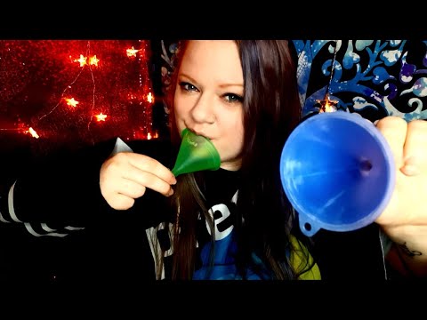 ASMR Funnel Fogging, Licking, Kissing, Mouth Sounds & Ear Brushing (No effects) (No Talking)
