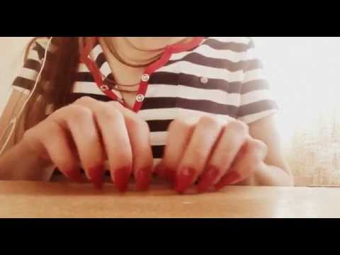ASMR   Fast scratching and tapping on textured wooden table [Request]