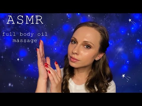 АСМР Расслабляющий массаж всего тела с маслом • Ролевая игра • ASMR Relaxing full body oil massage