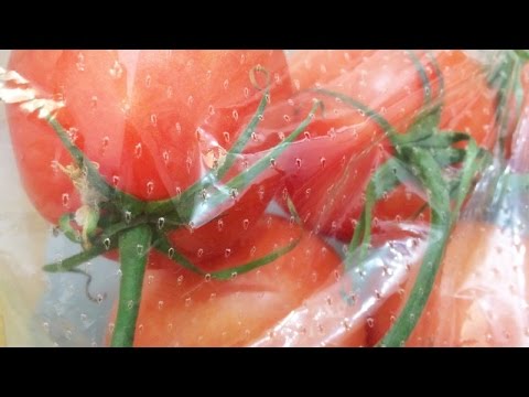 ASMR  Crinkle Plastic No Talking Bag  Vegan Friendly Tomatoes 🍅