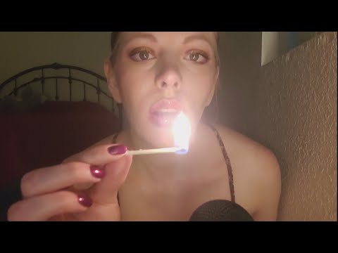 ASMR | Striking matches, sizzling