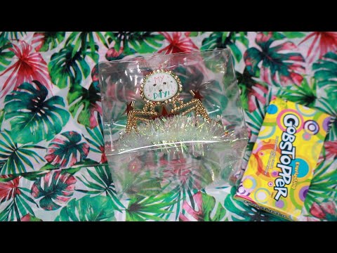 Party City Birthday Crown ASMR Eating Sounds