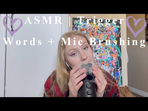 ASMR | Trigger Words + Mic Brushing