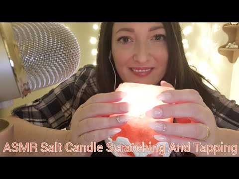 ASMR Salt Candle Scratching And Tapping