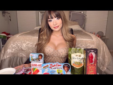 ASMR Trying Different Candies + The World’s Hottest Lollipop (Soft Spoken + Crinkly Sounds)
