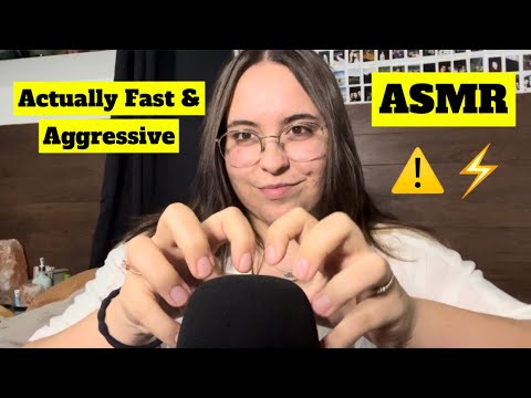 FAST & AGGRESSIVE MIC SCRATCHING & TAPPING ASMR NO TALKING (LOOPED)