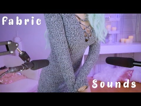 ASMR // FABRIC Sounds // TRY ON Haul // Scratching & tapping