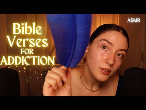 Christian ASMR ✨ Bible Verses for Addiction + Layered Sounds ✨ soft-spoken and whispered