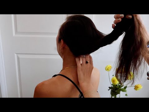ASMR | Hair play & back attention on Aria's long, gorgeous hair ~* (no talking)
