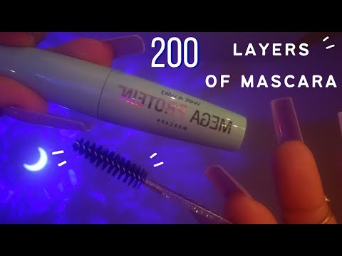 ASMR Applying 200 Layers of Mascara on You, Mascara Pumping, Camera Brushing, Spoolie, Fast Tapping