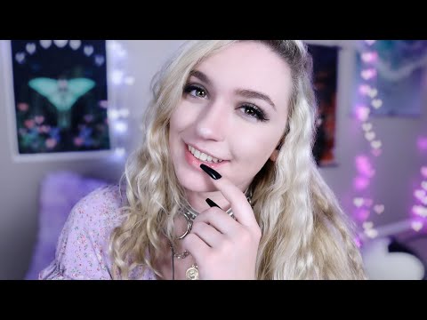 loving girlfriend rambles to u & then helps you go to sleep ASMR (giggles, silly, whispering)