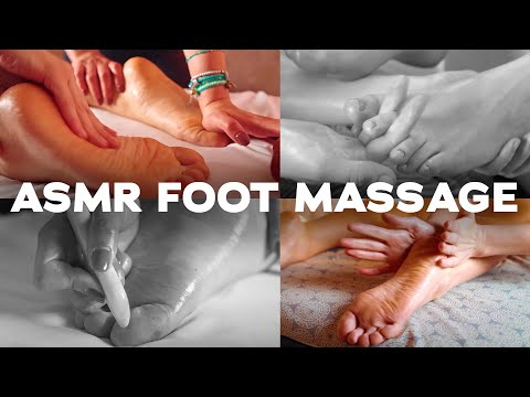 ASMR | MASSAGE | foot, leg, oil, soap, relaxation, treatments, fingers, cracking