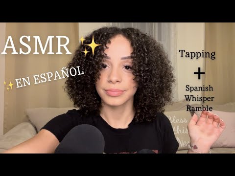 ASMR EN ESPAÑOL - Tapping + Spanish Ramble 💖 (my first Spanish asmr video)
