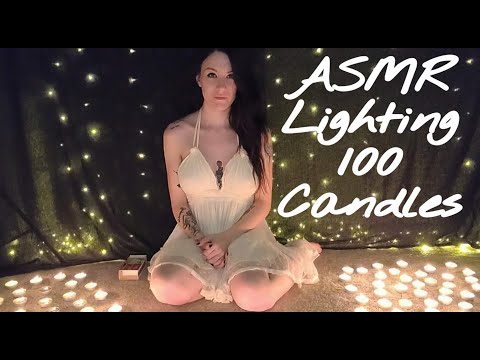 ASMR Lighting 100 Candles & Positive Affirmation
