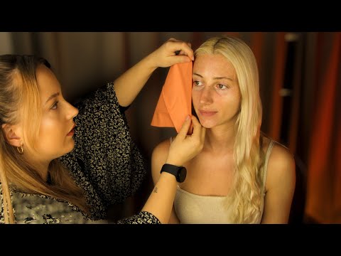 Intense Face Attention ASMR Colour Analysis & Make-up Application | Real Person