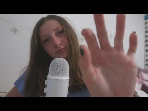 ASMR mouth sounds and hand movements