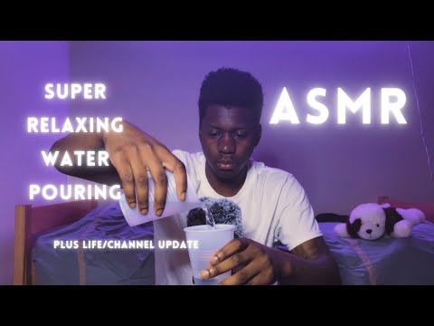 ASMR Peaceful Water Sounds Plus Whispered Life/Channel Update #asmr