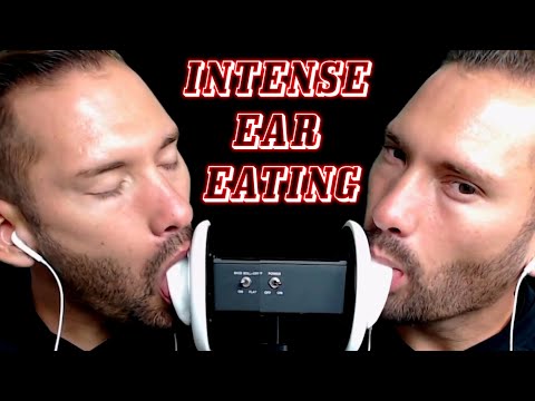 ASMR Ultra Intense Twin Ear Eating, Licking, And Tongue Fluttering