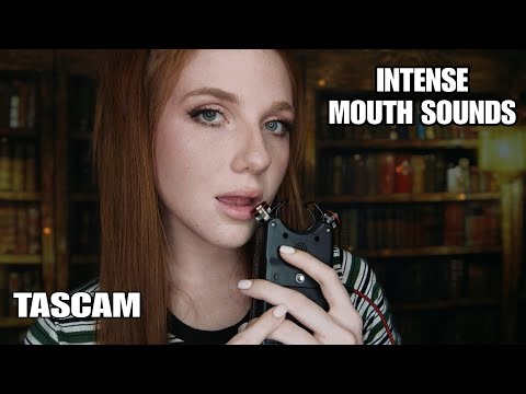 ASMR | Super Sensitive Mouth Sounds with the Tascam Mic 🖤✨