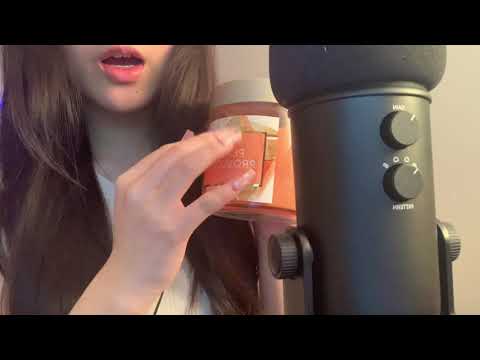 ASMR Candle Tapping & Whispers (fire crackling, lid sounds, bonus trigger, ...)