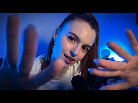 ASMR | Inaudible whispering, Hand sounds, Hand movements, Mouth sounds, Fast and Aggressive