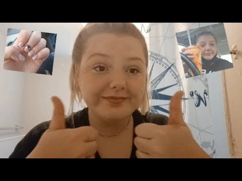 ASMR- Come w/ Me Vlog (eyebrows, nails, drinks)
