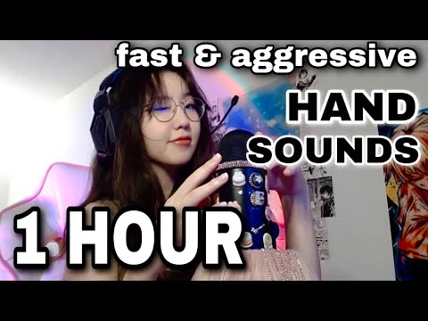 ASMR 1 HOUR of fast & aggressive hand sounds 🤤
