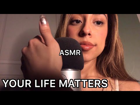 YOUR LIFE MATTERS {ASMR MIC SCRATCHING, GUM CHEWING} POSITIVE AFFIRMATIONS