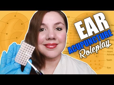 ASMR Sleepy Ear Acupuncture Roleplay / Ear Cleaning / Gentle Whispering Tingles