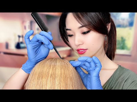 [ASMR] Dry Scalp Check and Treatment