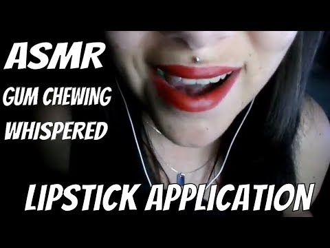 [ASMR] Lipstick Application Gum Chewing - Maybelline & L’Oréal MATTE Lipsticks #5